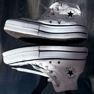 Converse All Star White Canvas High-Tops